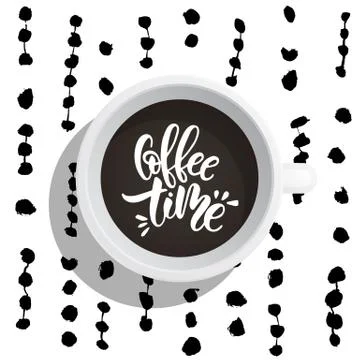 Set of lettering phrases Stock Illustration