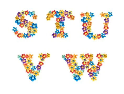 A set of letters for the design of the title or text in full. Unique 3D handm Illustrazione stock