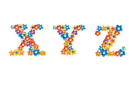 A set of letters for the design of the title or text in full. Unique 3D han.. Illustrazione stock