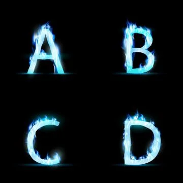 Set of letters Stock-Illustration