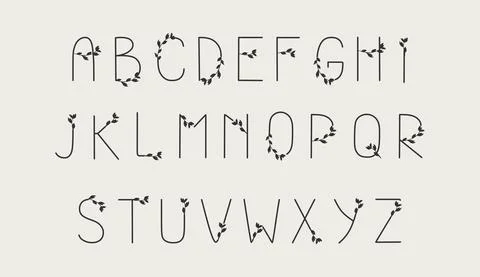 A set of letters isolated on white. Typographic alphabet for your designs: lo 스톡 일러스트