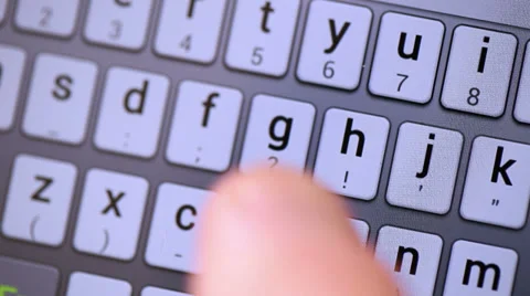 The set of letters on the touch screen smartphone. Text message Stock Footage 36146732