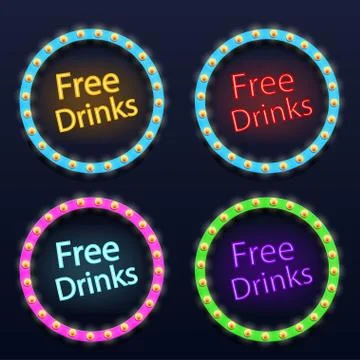 Set light signs Stock Illustration