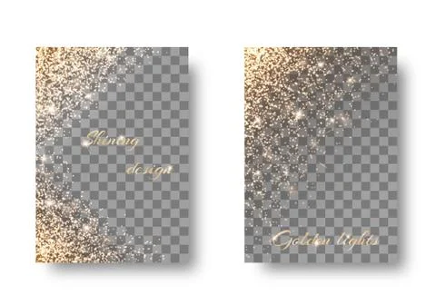 Set light transparent background Stock Illustration