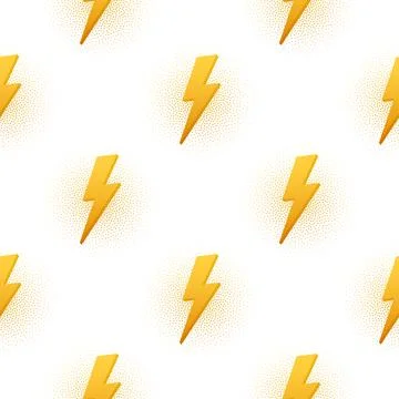 Set Lightning bolt dolts style. Thunder bolt, lighting strike expertise. Vector Stock Illustration