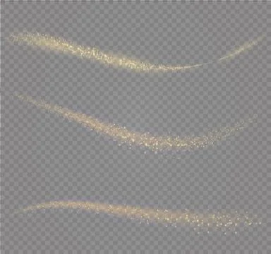 A set of lightning Magic and bright light effects. Vector illustration Stock Illustration