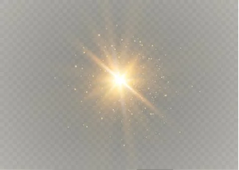 A set of lightning Magic and bright light effects. Vector illustration Stock Illustration