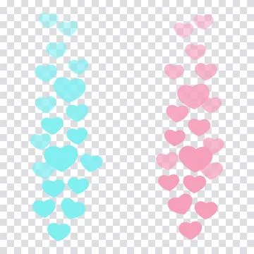 A set of likes in the live stream is a flying up icon heart. The likes user c Illustrazione stock