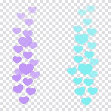 A set of likes in the live stream is a flying up icon heart. The likes user c Illustrazione stock