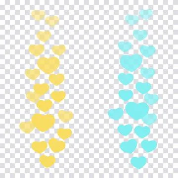 A set of likes in the live stream is a flying up icon heart. The likes user c Illustrazione stock