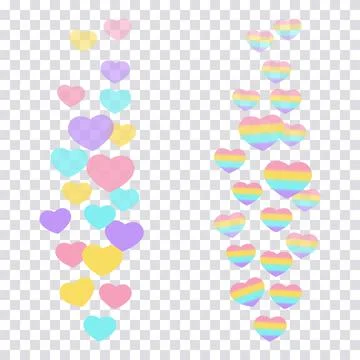 A set of likes in the live stream is a flying up icon heart. The likes user c Illustrazione stock