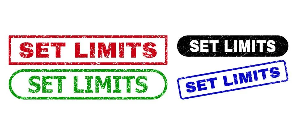 SET LIMITS Rectangle Watermarks Using Unclean Style Ilustración de archivo