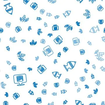 Set line Ancient column, amphorae and Zeus on seamless pattern. Vector Stock Illustration