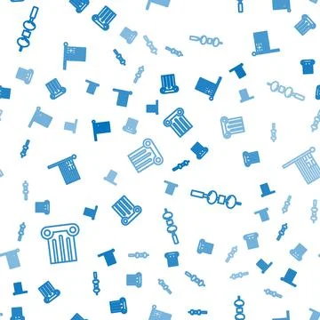 Set line Ancient column, Olive and cheese on chopstick and Greece national flag Stock Illustration