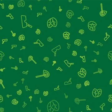 Set line Ashtray with cigarette, Burning match fire and Tobacco leaf on sea.. 스톡 일러스트