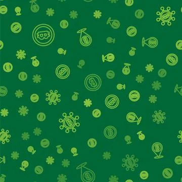 Set line Bitcoin, Blockchain technology and on seamless pattern. Vector 스톡 일러스트