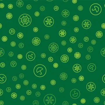 Set line Bomb explosion, Delivery package with umbrella and Snowflake on Stock Illustration