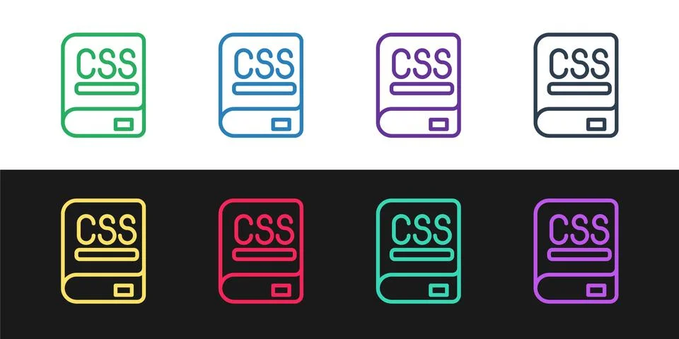 Set line Books about programming icon isolated on black and white background Stock Illustration