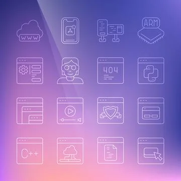 Set line Browser files, Search engine, Python programming language, Computer Illustration