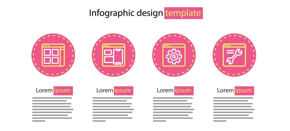 Set line Browser setting, Web developer programming code and files icon. Vector Stock Illustration