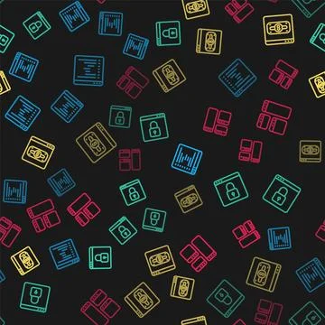 Set line Browser window, Secure your site with HTTPS, SSL, Online shopping on Ilustração Stock