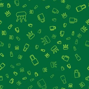 Set line Bunch of keys, Lock and Safe combination lock on seamless pattern. V Illustrazione stock