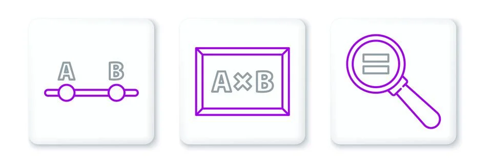 Set line Calculation, Graph, schedule, chart, diagram and Chalkboard icon. .. 스톡 일러스트