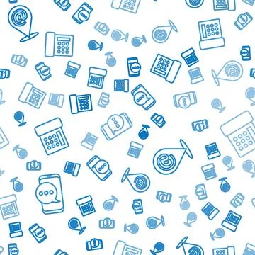 Set line Chat messages notification on phone, Location and mail and e-mail and Stockillustratie