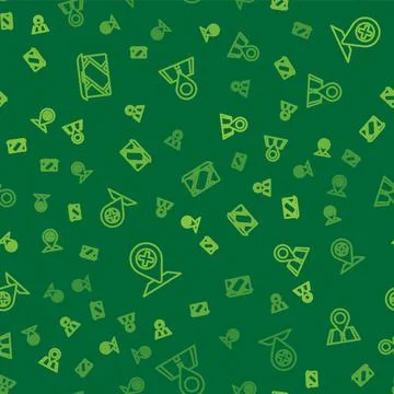 Set line City map navigation, Location and on seamless pattern. Vector Stock Illustration