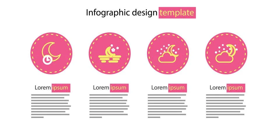 Set line Cloud with moon and stars, Moon and Sleeping icon. Vector Stock Illustration