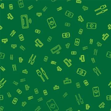 Set line Computer keyboard, USB cable cord and Cloud technology data on sea.. イラスト素材