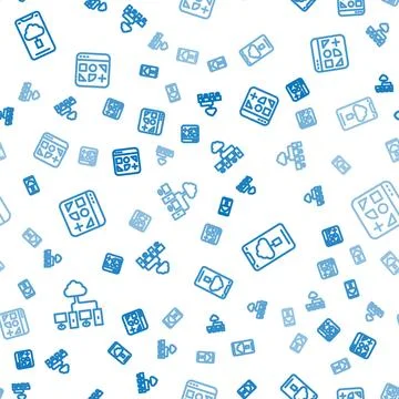 Set line Computer network, Cloud technology data transfer and Different fil.. Stock Illustration