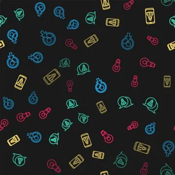 Set line Create account screen, Startup project concept, and Head with lamp bulb Illustrazione stock