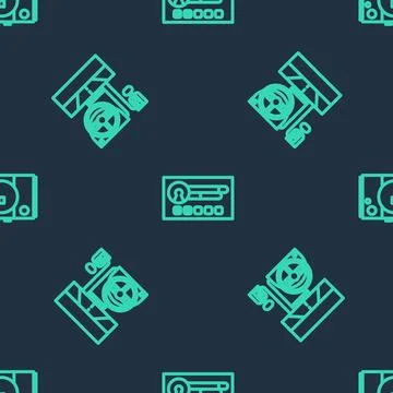 Set line Create account screen, Racing simulator cockpit and Video game conso Stock Illustration