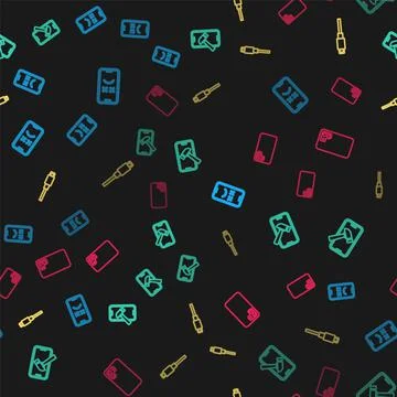 Set line Dead mobile, Mobile with broken screen, USB cable cord and Smartphone Illustrazione stock