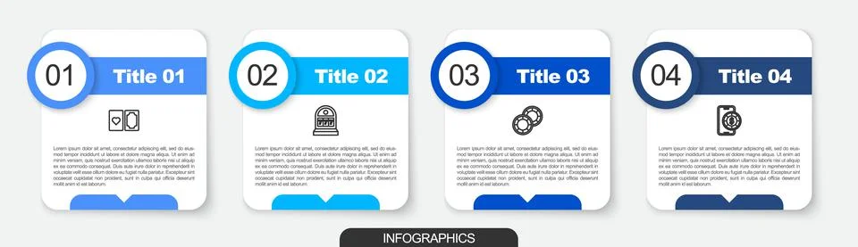 Set line Deck of playing cards, Slot machine with jackpot, Casino chips and Stock Illustration