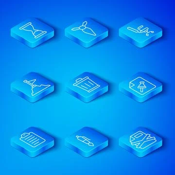 Set line To do list or planning, Trash can, Fountain pen nib, Note paper wi.. Ilustración de archivo