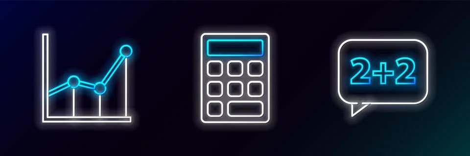 Set line Equation solution, Graph, schedule, chart, diagram and Calculator .. イラスト素材