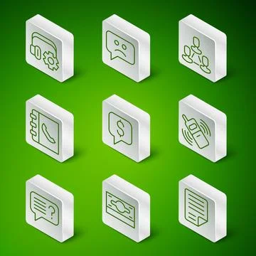 Set line File document, Stacks paper money cash, Headphoneswith settings, Paid Stock Illustration