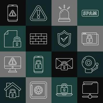 Set line FTP folder, Ringing alarm bell, Secure your site with HTTPS, SSL 库存插图