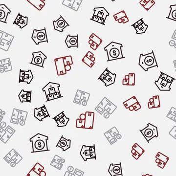 Set line Full warehouse, Warehouse price, Home delivery services and Carton イラスト素材