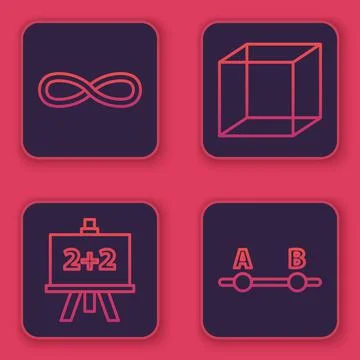 Set line Function mathematical symbol, Calculator, Function mathematical symbol Stock Illustration