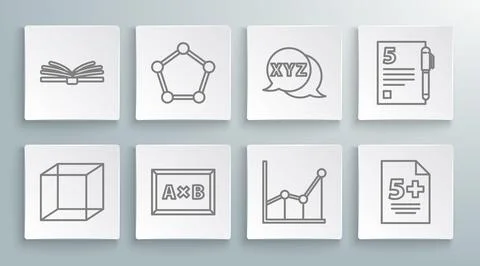 Set line Function mathematical symbol, Geometric figure Sphere, Calculation 스톡 일러스트