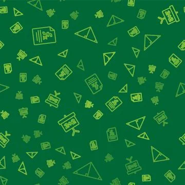 Set line Function mathematical symbol, Chalkboard and Angle bisector of tri.. Illustrazione stock