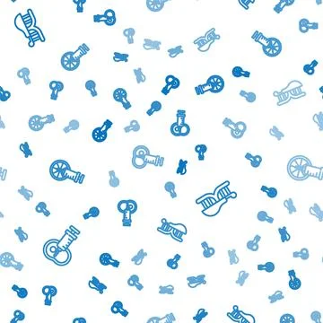 Set line Genetically modified meat, chicken and orange on seamless pattern Illustrazione stock