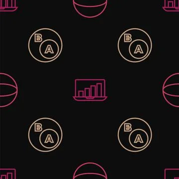 Set line Geometric figure Sphere, Subsets, math, a is subset of b and Laptop Illustrazione stock