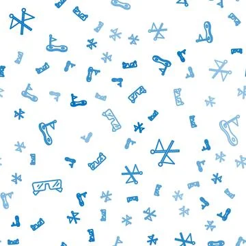 Set line Glasses, Golf flag and hole with on seamless pattern. Vector Stock Illustration