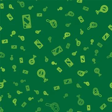 Set line Gps device with map, Stop sign and Search location on seamless pattern Illustrazione stock