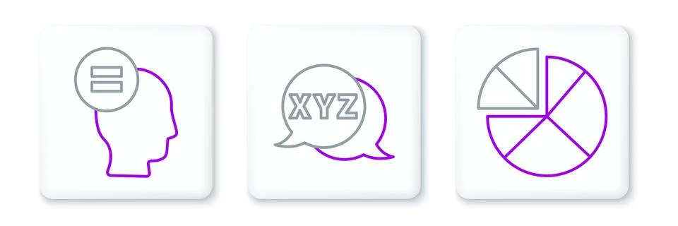 Set line Graph, schedule, chart, diagram, Calculation and XYZ Coordinate sy.. Stock Illustration