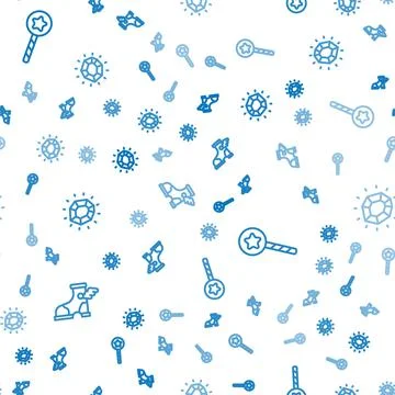 Set line Hermes sandal, Magic wand and stone on seamless pattern. Vector Stock Illustration